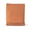 OSCAR Camel Leather Magnetic Snap Crossbody Bag for Men
