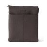 OSCAR Espresso Leather Zip Closure Crossbody
