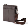 OSCAR Espresso Leather Zip Closure Crossbody