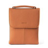OSCAR Premium Camel Leather Magnetic Snap Crossbody Bag for Modern Men