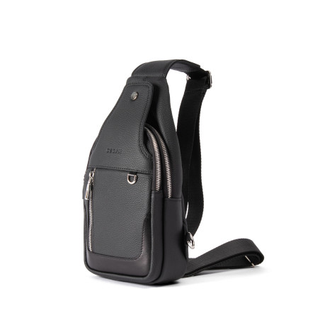 OSCAR Men’s Black Leather Crossbody Sling Bag