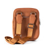 OSCAR Men’s Camel Leather Zippered Backpack