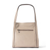 OSCAR Beige Tone Leather Shoulder Bag – Magnetic Closure, Multi-Compartment Design