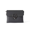 OSCAR Stone Leather Flap Bag – Signature Lock, Practical Compartments