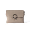 OSCAR Stone Leather Flap Bag – Signature Lock, Practical Compartments