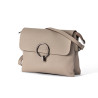 OSCAR Stone Leather Flap Bag – Signature Lock, Practical Compartments