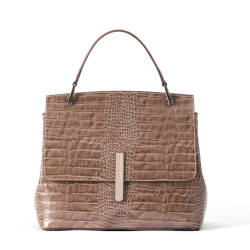 OSCAR Genuine Leather Handbag with Adjustable Strap