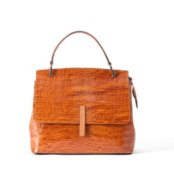OSCAR Genuine Leather Handbag with Adjustable Strap