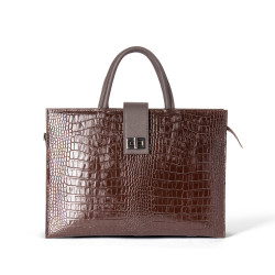 OSCAR Premium Leather Tote with Adjustable Strap